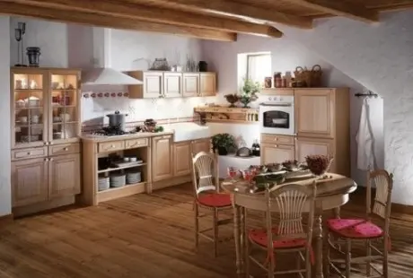 Bucătărie rustică tradițională realizată la comandă